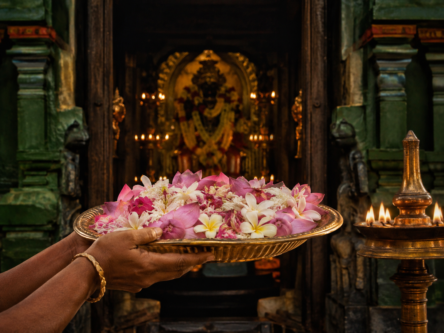 Pushpanjali offering